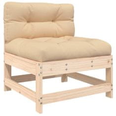 Vidaxl 3dílná zahradní sedací souprava s poduškami masivní dřevo