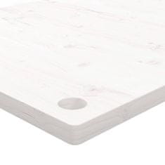 shumee Deska psacího stolu bílá 110 x 55 x 2,5 cm masivní borové dřevo