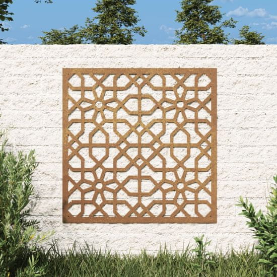 shumee Zahradní nástěnná dekorace 55 x 55 cm corten Maurský design