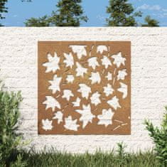 shumee vidaXL zahradní nástěnná dekorace 55x55 cm Corten Steel Maple