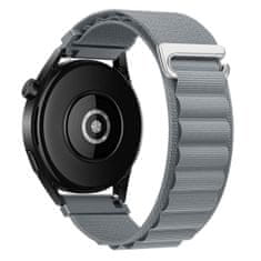 BStrap Nylon Loop řemínek na Samsung Galaxy Watch 42mm, gray