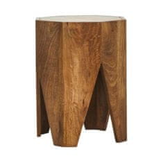 House Doctor , Dřevěná stolička / taburet Okta, 45 cm | Přírodní