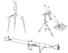Italeri doplňky - příslušenství - pušky, samopaly, kulomety, helmy, bedny, Model Kit 0407, 1/35