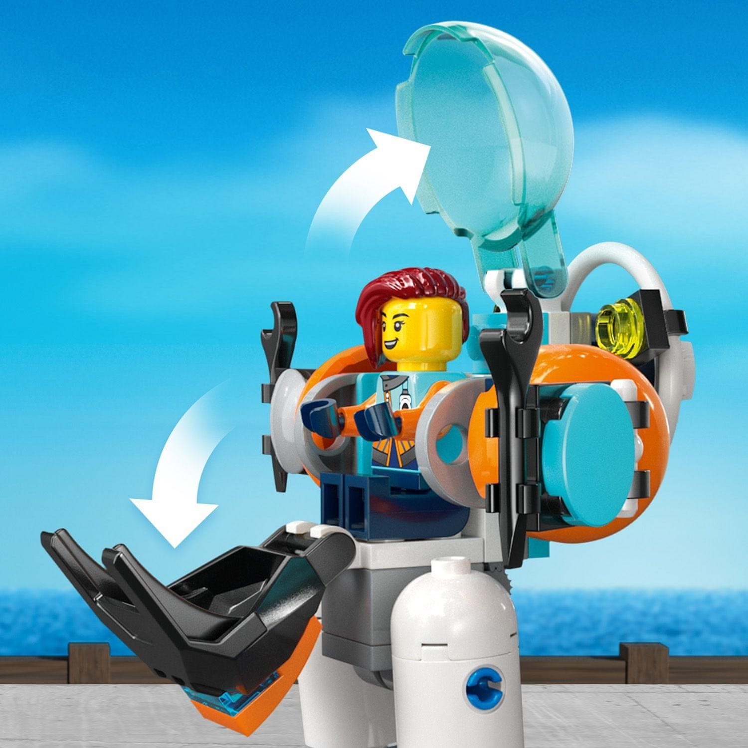 LEGO City 60379 Hlbinná prieskumná ponorka
