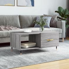 shumee Konferenční stolek šedý sonoma 90 x 50 x 40 cm kompozitní dřevo
