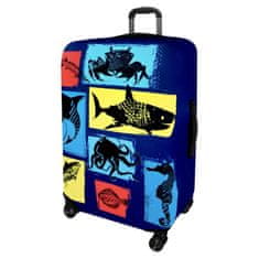 KUFRYPLUS Obal na kufr H244 Mořská zvířata L