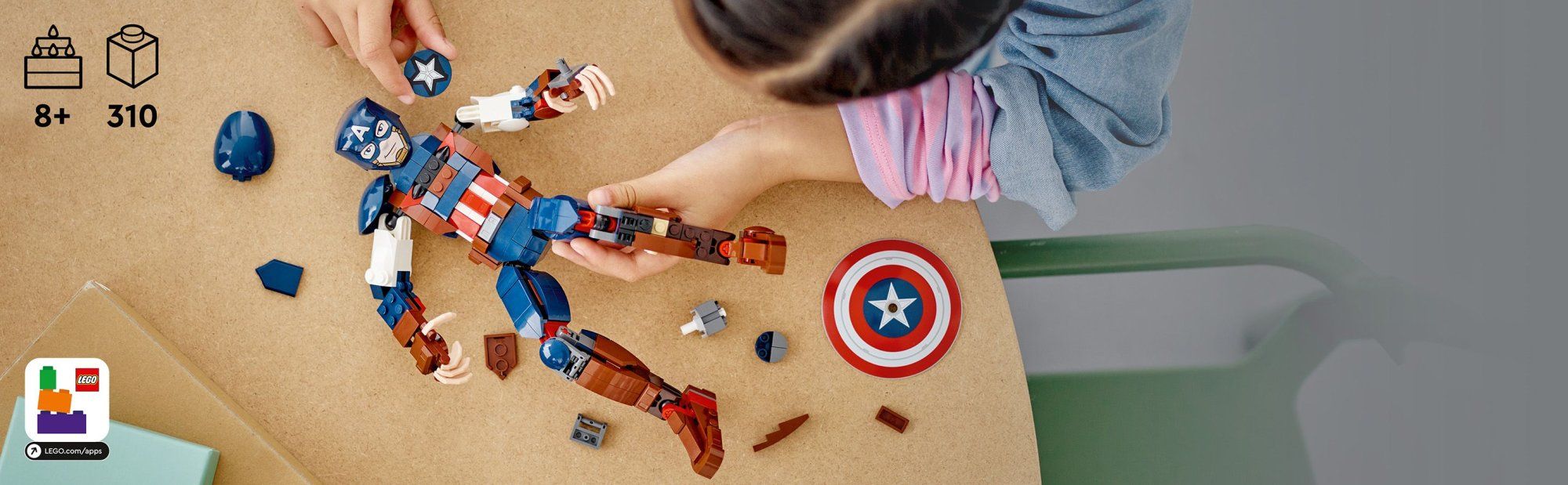 LEGO Marvel 76258 Sestavitelná figurka: Captain America