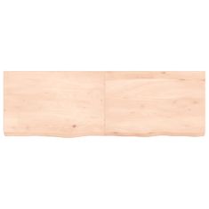 Greatstore Stolní deska 120 x 40 x 6 cm neošetřené masivní dubové dřevo