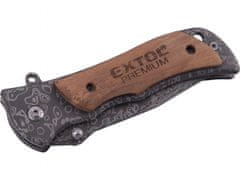 Extol Premium Nůž zavírací, nerez, 160/90mm
