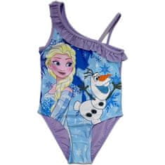 Difuzed Dívčí jednodílné plavky Ledové království - Elsa s Olafem