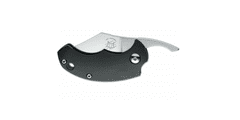 Fox Knives FX-519 Drago Piemontes malý kapesní nůž 4,5 cm, černá, G10, bez pojistky, kožené pouzdro
