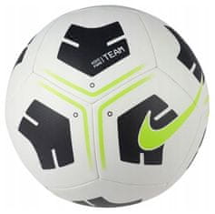 Nike Fotbalový míč Nike Park, Černo-bílý s zelenými doplňky a logem Nike, vel. 5