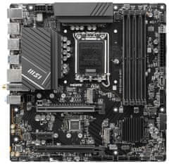 MSI PRO B760M-A WIFI / Intel B760 / LGA1700 / 4x DDR5 / 2x M.2 / 2x HDMI / 2x DP / WiFi / mATX