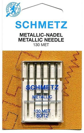 Schmetz jehly vyšívací na kovové nitě 130/705H-80