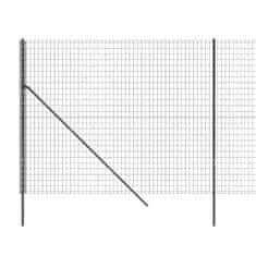 Vidaxl Drátěný plot antracitový 1,4 x 25 m pozinkovaná ocel
