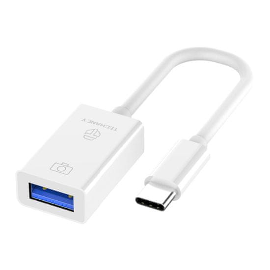 Northix Adaptér USB-C na USB-A-bílý