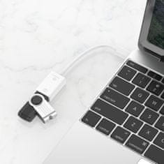 Northix Adaptér USB-C na USB-A-bílý 