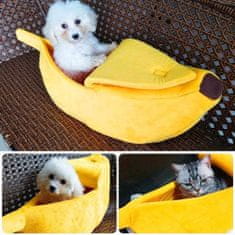 Northix Košík pro kočky ve tvaru banánu 