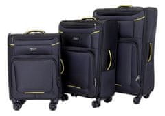 T-class® Sada 3 cestovních kufrů 933, černá