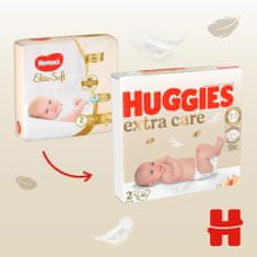 Huggies Extra Care pleny jednorázové 2 (3-6 kg) 82 ks