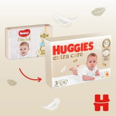Huggies 2x Extra Care pleny jednorázové 3 (6-10 kg) 144 ks
