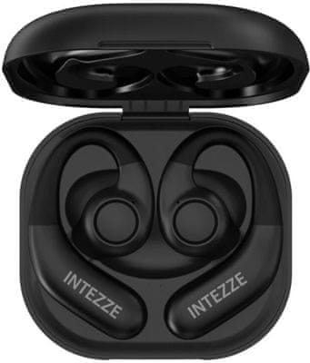  bezdrátová sluchátka s otevřenou konstrukcí Bluetooth technologie intezze wings sportovní handsfree mems mikrofony nabíjecí box 