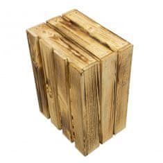 4iQ Sada dřevěných bedýnek S+M+L Opalovaná