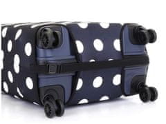 T-class® Obal na kufr (černá s puntíky), Rozměr: L - 60 x 40 x 25 cm