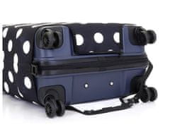 T-class® Obal na kufr (černá s puntíky), Rozměr: L - 60 x 40 x 25 cm