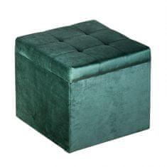 Butopêa Taburet židle s úložným prostorem, 50cm, zeleně barvy - BUTOPEA