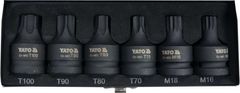 YATO  Zástrčné hlavice TORX a XZN kované 3/4" sada 6ks T70-T100 a M16-M18