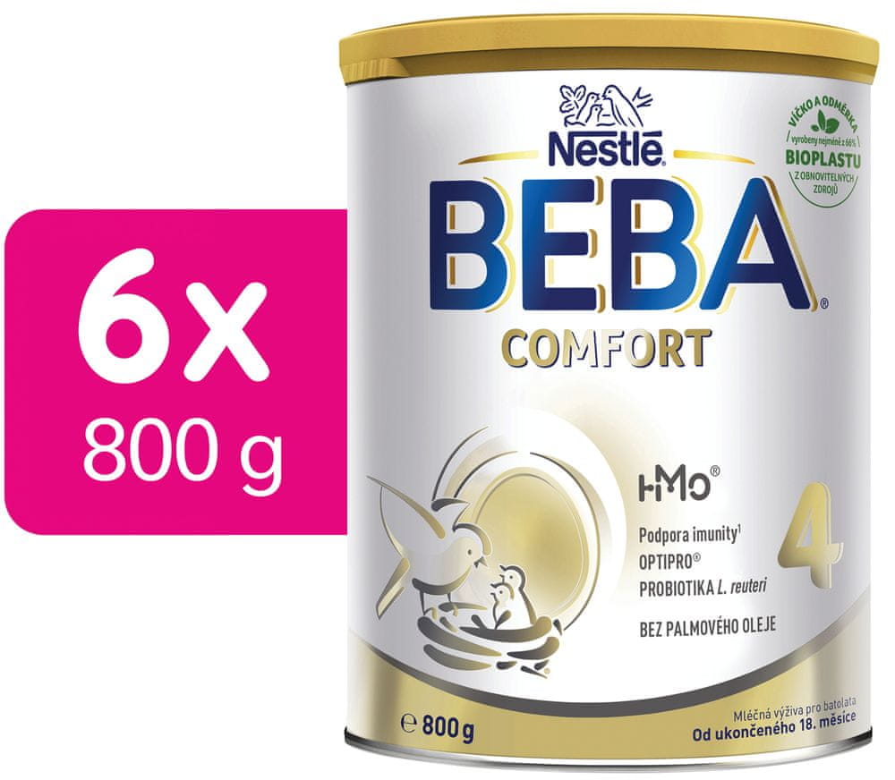Levně BEBA COMFORT 4 HM-O batolecí mléko, 6x800