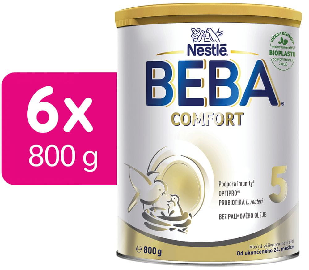 Levně BEBA COMFORT 5 batolecí mléko, 6 x 800 g