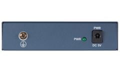 Hikvision switch DS-3E0505-E/ 5x port/ 10/100/1000 Mbps RJ45 ports/ 10 Gbps/ napájení 5 VDC, 1 A