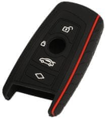 UNI Silikonový obal na klíček BMW F10 F20 F30 Z4 X1 X3 X4 M1 M2 M3 1 2 3 5 7 4 červeno-černý