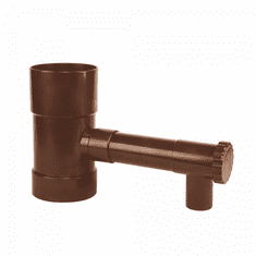 Bradas Sběrač dešťové vody s ventilem 90mm, hnědý BR-IBCLZ1-090-BR