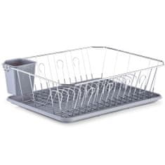 Zeller Odkapávač na nádobí, kovový, 45,5 x 35 x 13,5 cm