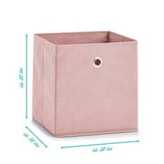 Zeller Růžový úložný box, 28 x 28cm