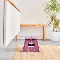 Zeller Protiskluzová skládací stolička, fialová, 35 x 28 x 22 cm