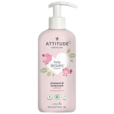 Attitude Dětské tělové mýdlo a šampon (2 v 1) ATTITUDE Baby leaves bez vůně 473 ml