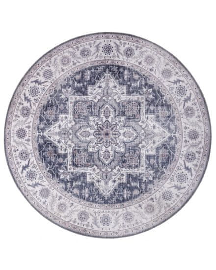 NOURISTAN Kusový koberec Asmar 104003 Mauve/Pink kruh