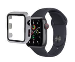 KOMA Ochranný kryt s tvrzeným sklem pro Apple Watch 45 mm (Series 7,8), transparentní