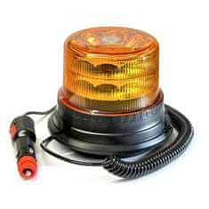 AUTOLAMP maják LED magnetický 12V-24V oranžový 24 LED*1W