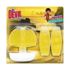TOMIL Dr. Devil tekutý WC blok 3v1 3x55ml Lemon fresh [2 ks]