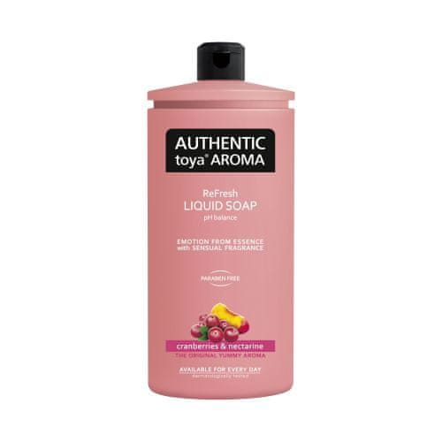 TOMIL Authentic toya aroma tekuté mýdlo 600ml náplň Cranberries&Nectarine [2 ks]