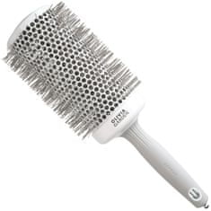 Olivia Garden Expert Blowout Speed White & Grey 65mm - kartáč na styling vlasů, zaručuje rovnoměrné vyhlazení vlasů,