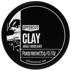 Uppercut Deluxe Deluxe Clay – matná pasta na vlasy, dlouhotrvající matný finiš účesu, přirozený styling vlasů, 25g