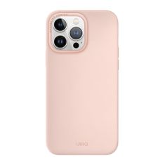 UNIQ UNIQ Lino Hue silikonový kryt iPhone 14 Pro, šedý Růžová