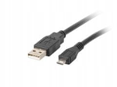 Lanberg Kabel USB CA-USBM-10CC-0010-BK microUSBB 1m