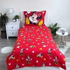Jerry Fabrics  Povlečení Minnie Red heart 140x200, 70x90 cm